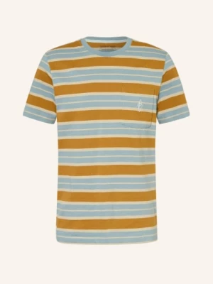 Obrázek produktu Patagonia Tričko Midweight Water Pocket Mark tmavě modrá / světle hnědá / tmavě žlutá
