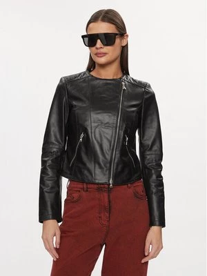 Obrázek produktu Patrizia Pepe Kožená bunda CO0361/L1HZ-K103 Černá Regular Fit