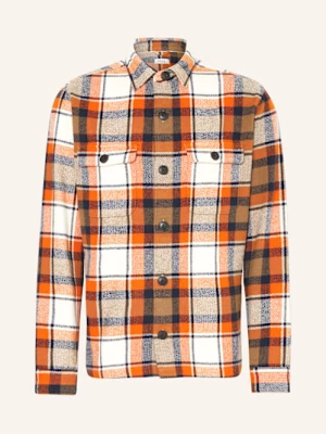 Obrázek produktu Paul Flanelová Svrchní Košile oranžová / tmavě modrá / khaki