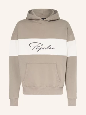 Obrázek produktu Pegador Oversized Mikina S Kapucí Volos šedá / bílá / černá