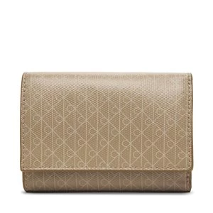 Obrázek produktu Peněženka Calvin Klein Emblem Aop Trifold W/ Zip Pocket LV04F1118G Béžová