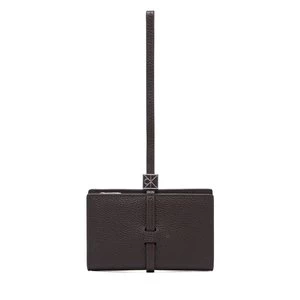Obrázek produktu Peněženka Calvin Klein Emblem Hw Pebble Wallet On Strap LV04F1130G Hnědá