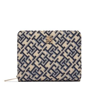 Obrázek produktu Peněženka Tommy Hilfiger Th Icon Med Za W/ Flap Jacquard AW0AW18759 Modrá