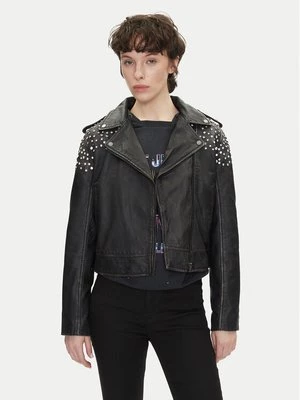 Obrázek produktu Pepe Jeans Kožená bunda Fantasy PL402523 Černá Regular Fit