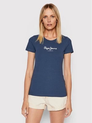 Obrázek produktu Pepe Jeans T-Shirt New Virgina PL505202 Tmavomodrá Slim Fit