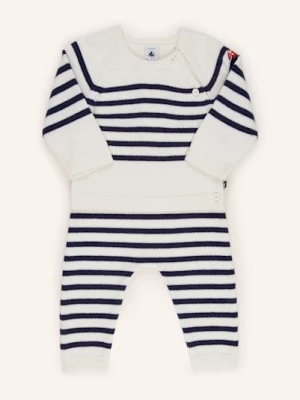 Obrázek produktu Petit Bateau Sada: Svetr A Úpletové Kalhoty bílá / tmavě modrá