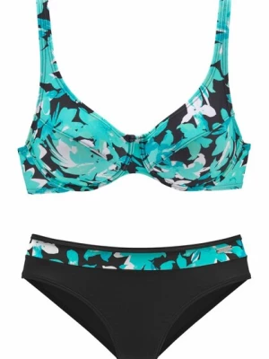 Obrázek produktu PETITE FLEUR Bikiny  tyrkysová / černá / bílá