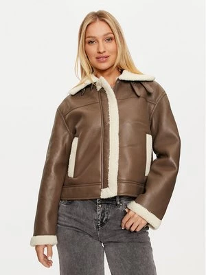 Obrázek produktu Pieces Bunda z imitace kůže Janelle 17141595 Hnědá Regular Fit