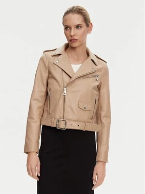 Obrázek produktu PINKO Kožená bunda 103897 A21L Béžová Regular Fit