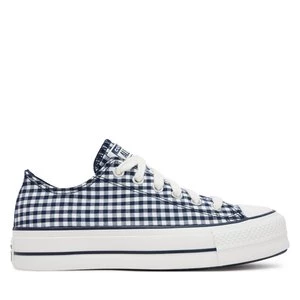Obrázek produktu Plátěnky Converse Chuck Taylor All Star Lift Platform Gingham A13664C Tmavomodrá