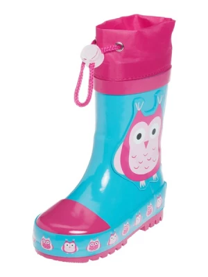 Obrázek produktu PLAYSHOES Gumové holínky 'Eule'  modrá / světle růžová / tmavě růžová