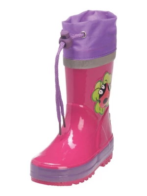 Obrázek produktu PLAYSHOES Gumové holínky 'Glückskäfer'  světle zelená / světle fialová / pink / černá