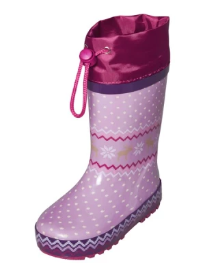 Obrázek produktu PLAYSHOES Gumové holínky  hnědá / lenvandulová / pitaya / bílá