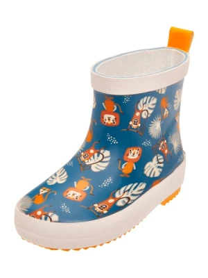 Obrázek produktu PLAYSHOES Gumové holínky  hnědá / petrolejová / oranžová / bílá