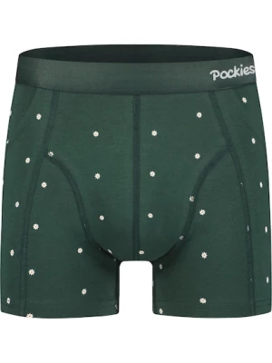 Obrázek produktu Pockies Boxerky  kari / tmavě zelená / bílá