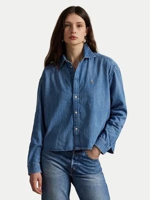 Obrázek produktu Polo Ralph Lauren džínová košile 211969457001 Modrá Boxy Fit