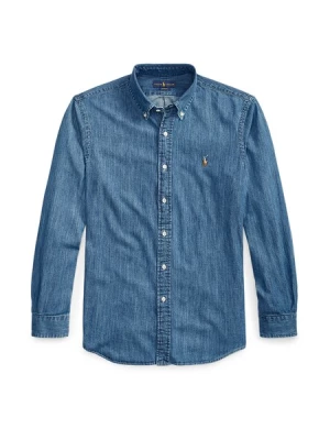 Obrázek produktu Polo Ralph Lauren Košile  modrá džínovina / světle hnědá / bílá