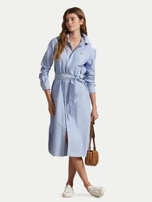 Obrázek produktu Polo Ralph Lauren Košilové šaty 211928804002 Modrá Straight Fit