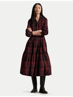 Obrázek produktu Polo Ralph Lauren Košilové šaty 211A13260001 Bordó Regular Fit