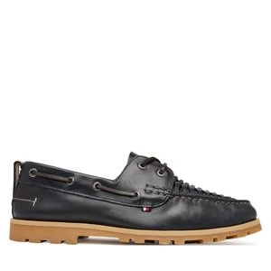 Obrázek produktu Polobotky Tommy Hilfiger Hilfiger Braided Lth Boat Shoe FM0FM05892 Tmavomodrá