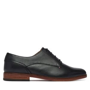 Obrázek produktu Polobotky Tommy Hilfiger Hilfiger Leather Dress Shoe FM0FM05777 Černá