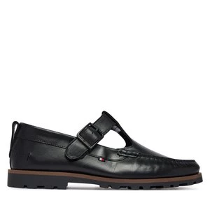 Obrázek produktu Polobotky Tommy Hilfiger Hilfiger Light Lth Buckle Loafer FM0FM05846 Černá