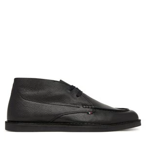 Obrázek produktu Polobotky Tommy Hilfiger Hilfiger Stitchdown Tbl Lth Chuk FM0FM05743 Černá