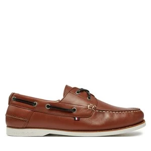Obrázek produktu Polobotky Tommy Hilfiger Th Boat Shoe Core Lth FM0FM05569 Hnědá