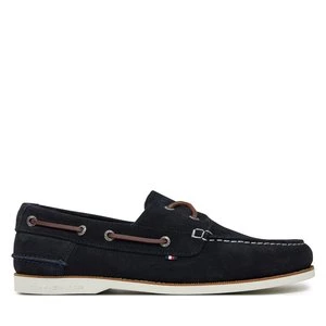 Obrázek produktu Polobotky Tommy Hilfiger Th Boat Shoe Core Suede FM0FM05387 Tmavomodrá