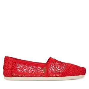 Obrázek produktu Polobotky Toms Alpargata Classic 10021935 Červená