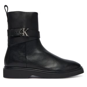 Obrázek produktu Polokozačky Calvin Klein Ankle Boot W/ Metal Logo HW0HW02663 Černá