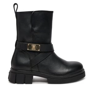 Obrázek produktu Polokozačky Tommy Hilfiger Biker Leather FW0FW08313 Černá