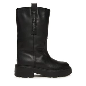 Obrázek produktu Polokozačky Tommy Jeans Tjw Leather Mid Tubular Boot EN0EN02834 Černá