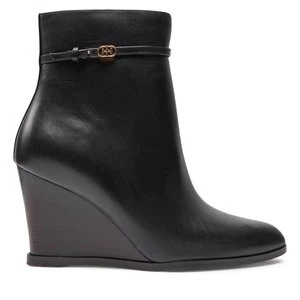 Obrázek produktu Polokozačky Tory Burch Double T Buckle 158092-006 Černá