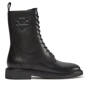 Obrázek produktu Polokozačky Tory Burch Double T Combat Boot 154336 Černá