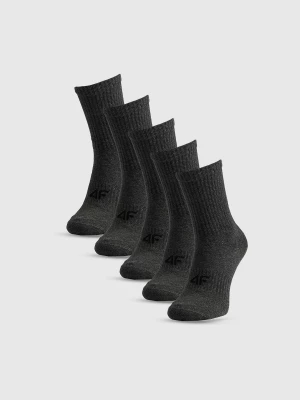 Obrázek produktu Ponožky dlouhé (5-pack) pánské - šedé 4F