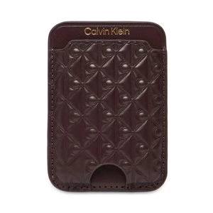 Obrázek produktu Pouzdro na kreditní karty Calvin Klein Aop Leather Magnetic Card Case LV04F1100G Bordó