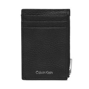 Obrázek produktu Pouzdro na kreditní karty Calvin Klein Foil Emboss N/S Zip Card Case LV04D1244G Černá
