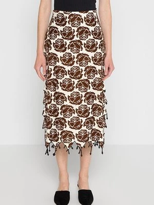 Obrázek produktu Pouzdrová sukně Tory Burch hnědá
