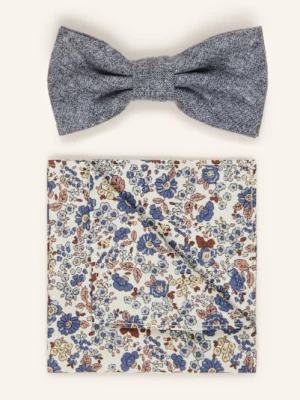 Obrázek produktu Prince Bowtie Sada: Motýlek A Kapesníček Do Náprsní Kapsy modrá / bílá / hnědá