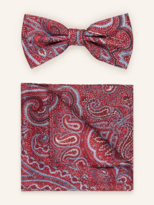 Obrázek produktu Prince Bowtie Sada: Motýlek A Kapesníček Do Náprsní Kapsy tmavě červená / tmavě modrá