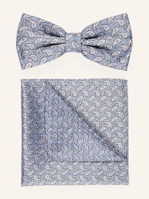 Obrázek produktu Prince Bowtie Sada: Motýlek A Kapesníček Do Náprsní Kapsy tmavě modrá / hnědá / bílá