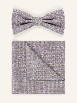 Obrázek produktu Prince Bowtie Sada: Motýlek A Kapesník šedá / hnědá / tmavě modrá