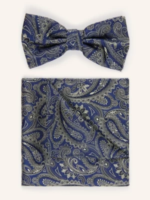 Obrázek produktu Prince Bowtie Sada: Motýlek A Kapesník tmavě modrá / khaki