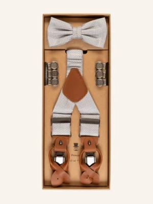Obrázek produktu Prince Bowtie Sada: Šle A Motýlek světle šedá