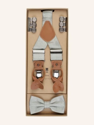 Obrázek produktu Prince Bowtie Sada: Šle A Motýlek světle zelená / bílá