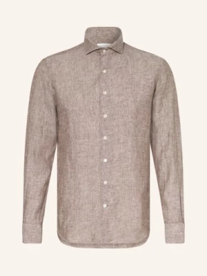 Obrázek produktu Profuomo Lněná Košile Slim Fit hnědá