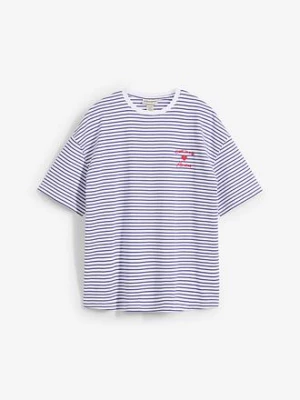 Obrázek produktu Pruhované triko s výšivkou BonPrix