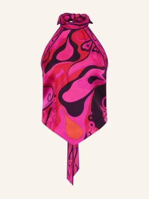 Obrázek produktu Pucci Hedvábný Top růžová / oranžová / černá
