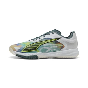 Obrázek produktu PUMA Accelerate NITRO™ SQD 4 Berlin Handball Shoes Unisex, Shoes, Silver Mist/Yellow Alert/Gray Skies,